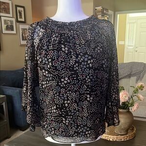 Floral Embellished Relaxed Blouse